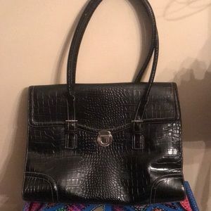 Liz Claiborne Black Satchel Handbag
